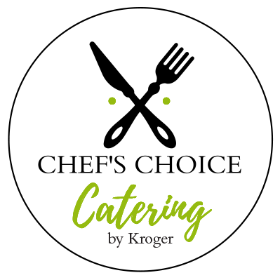Chefs Choice Catering White Circle Cut Stickers PRINT